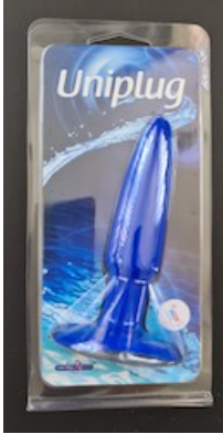 Uniplug Ergonomic TPE Butt Plug – Blue