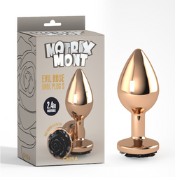Matrix Mont Evil Rose Metal Anal Plug S – Rose Gold
