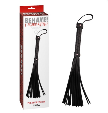 BEHAVE! Luxury Fetish Pleasure Whip (46cm)