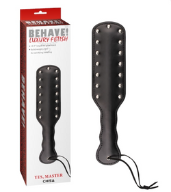 BEHAVE! Luxury Fetish Yes Master Paddle