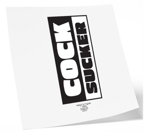 Mister B Temporary Tattoo – Cock Sucker