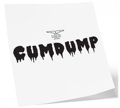 Mister B Temporary Tattoo – CUMDUMP